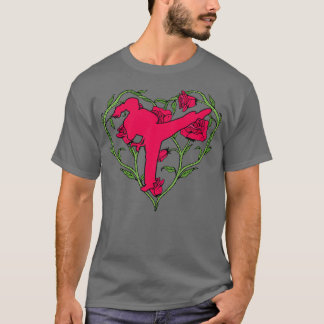Karate Girl Mae Geri Karate Kick Karate Fight Judo T-Shirt