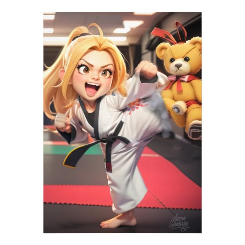 Karate Girl Photo Print