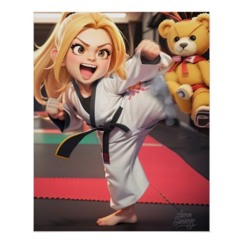Karate Girl Poster