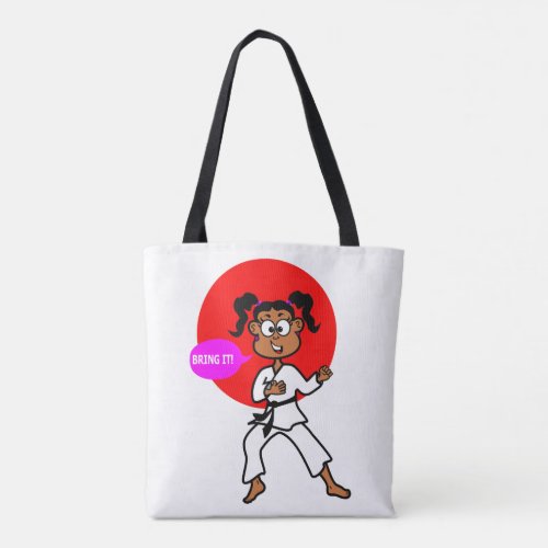 Karate Girl Tote Bag