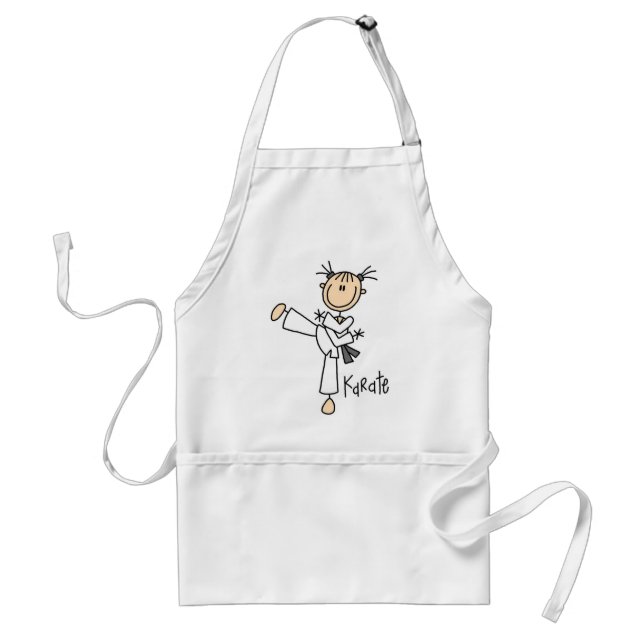 Karate Girl Tshirts and Gifts Adult Apron (Front)