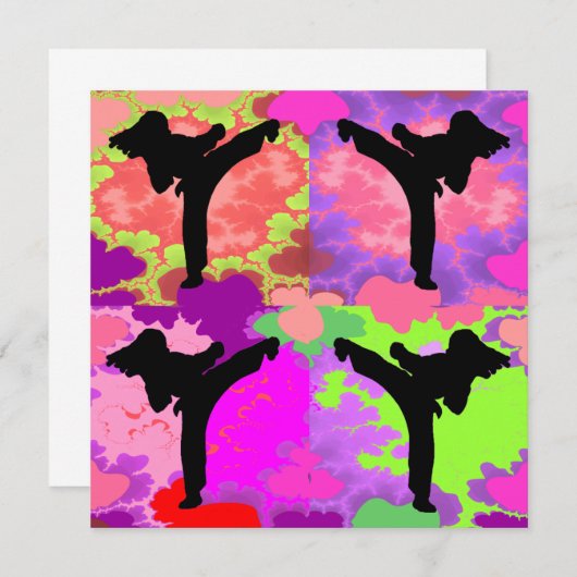 Karate Girls Birthday Party (Front/Back)