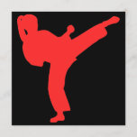 Karate Girls Birthday Party Invitation