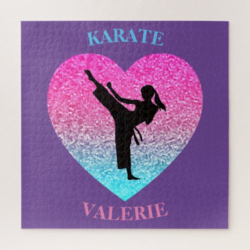 Karate Girls Heart Puzzle