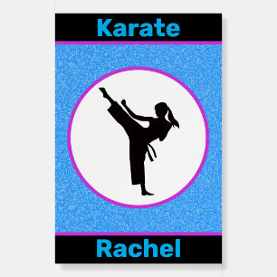 Karate Girls Sparkle Foam Board