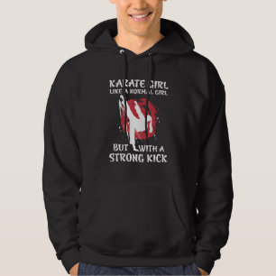 Karate Girls Women Girl Karateka Shotokan Coach 1 Hoodie