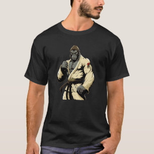 Karate Gorilla in Keikogi Japanese Karateka Gorill T-Shirt
