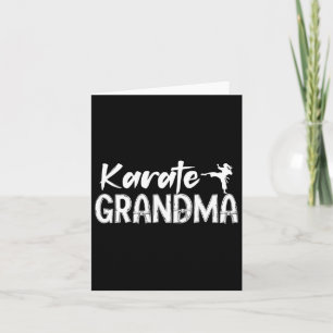Karate Grandma Appreciation Karate Grandmother  Card