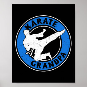 Karate Grandpa Karate Fighting Grandpa Karate Figh Poster