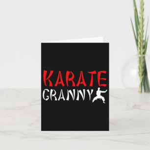 Karate Granny Proud Karate Granny Grandma 1 Card