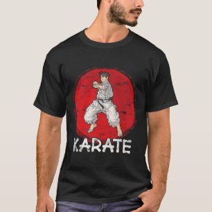 Karate Grunge Design A Man In Anime Style Does Pun T-Shirt