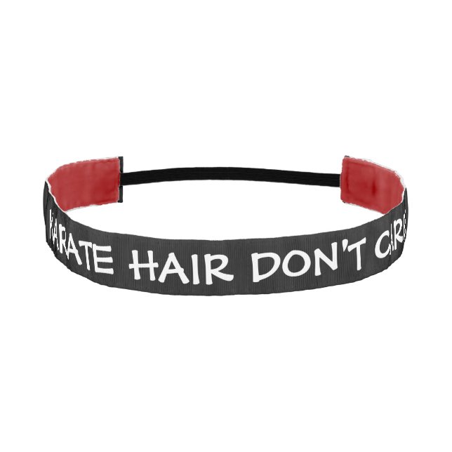 Karate Hair Don't Care Athletic Headband (Front)