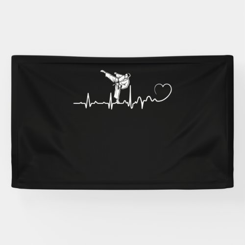 Karate Heartbeat Gift For Karateka Banner