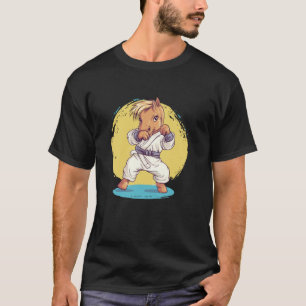 Karate Horse Fighter Martial Arts Fun T-Shirt