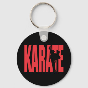 Karate in Red Keychain