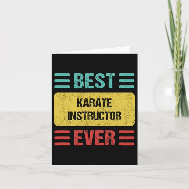 Karate Instructor 1  Card (Front)