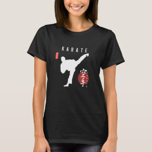 Karate Instructor Japanese Kanji Calligraphy Kara T-Shirt