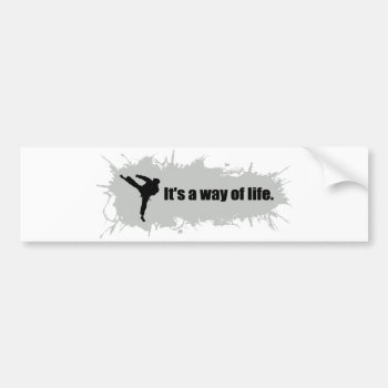 Karate Is A Way Of Life Bumper Sticker by TheArtOfPamela at Zazzle