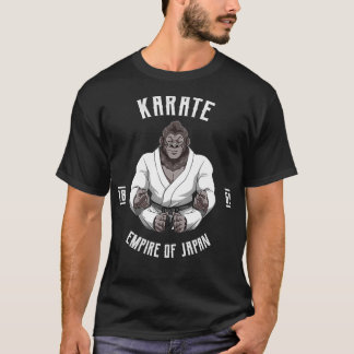 Karate Japan Okinawa Gorilla Karate Japanese Marti T-Shirt