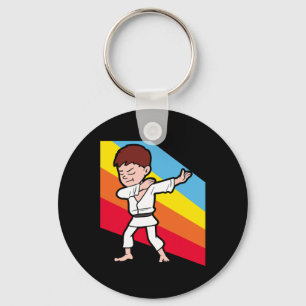 Karate Judo Jujutsu Taekwondo Kickboxing Dabbing D Keychain