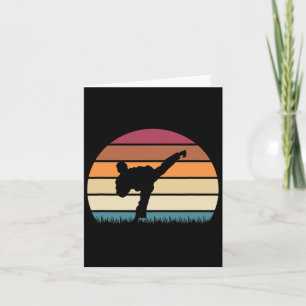 Karate Jujitsu Martial Arts Retro Boys Men Card