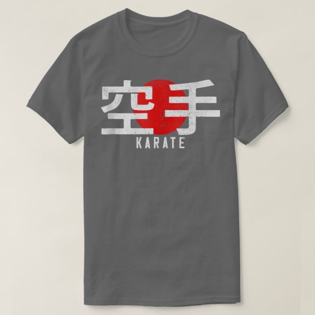 Karate Kanji Martial Arts Japan GYM Dojo Japanese  T-Shirt (Design Front)
