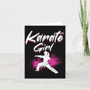 Karate Karate Girl Card