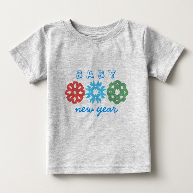 Karate Kat Baby New Year T-Shirt (Front)