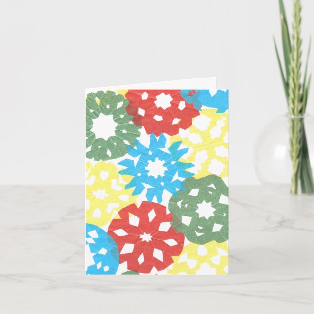 Karate Kat color flurry Holiday Card (Front)