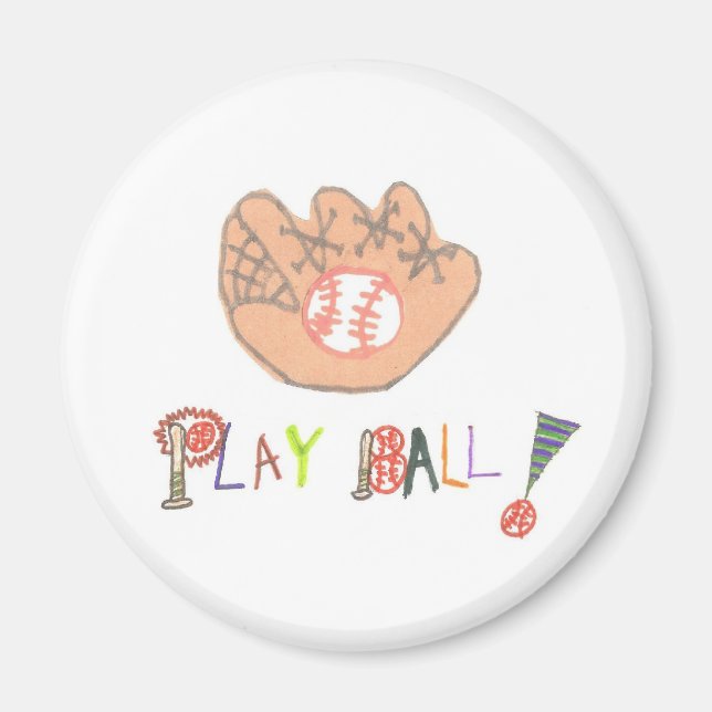 Karate Kat Graphics baseball magnet (Front)