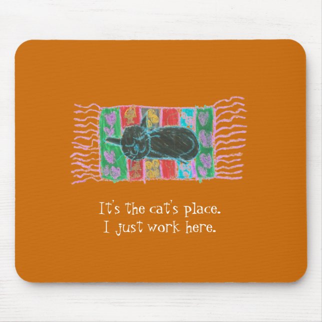 Karate Kat Graphics "catnap" mousepad (Front)