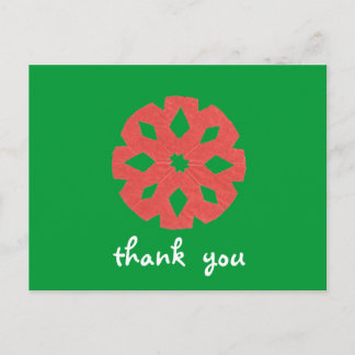 Karate Kat Graphics Christmas thank-you Postcard