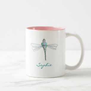 Karate Kat Graphics personalized dragonfly mug