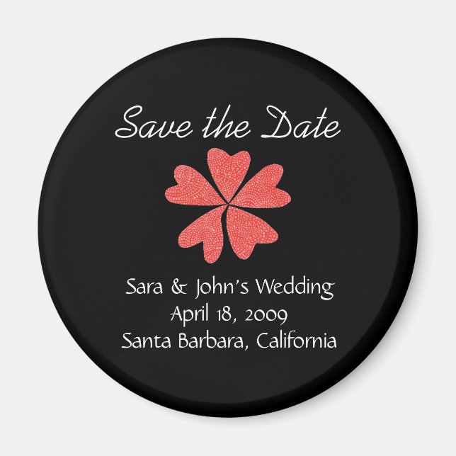Karate Kat Graphics wedding save-the-date Magnet (Front)