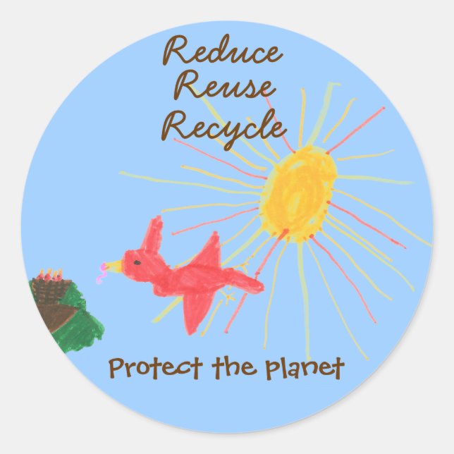 Karate Kat "protect the planet" sticker (Front)