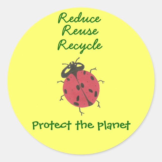 Karate Kat "protect the planet" sticker (Front)