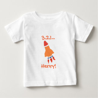 Karate Kat rocket shirt--to personalize Baby T-Shirt