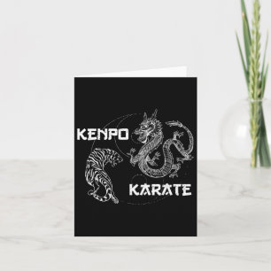 Karate Kenpo Karate Martial Arts Sayings  Card
