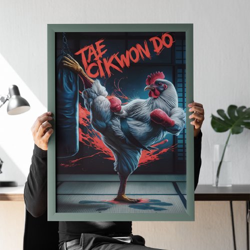 Karate Kick The Fowl Fighter Poster