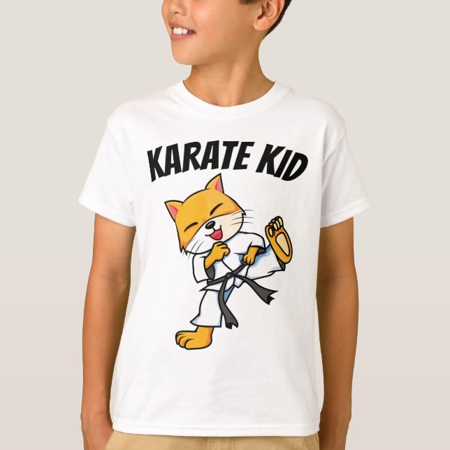 KARATE KID KIDS CAT T-SHIRTS (Front)
