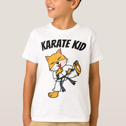 KARATE KID KIDS CAT T_SHIRTS