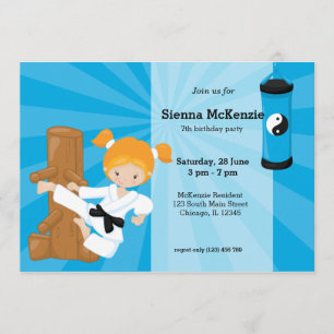 Karate Kids Invitation