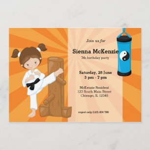 Karate Kids Invitation