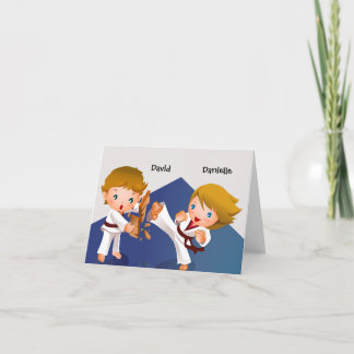 Karate Kids Thank You Notecard