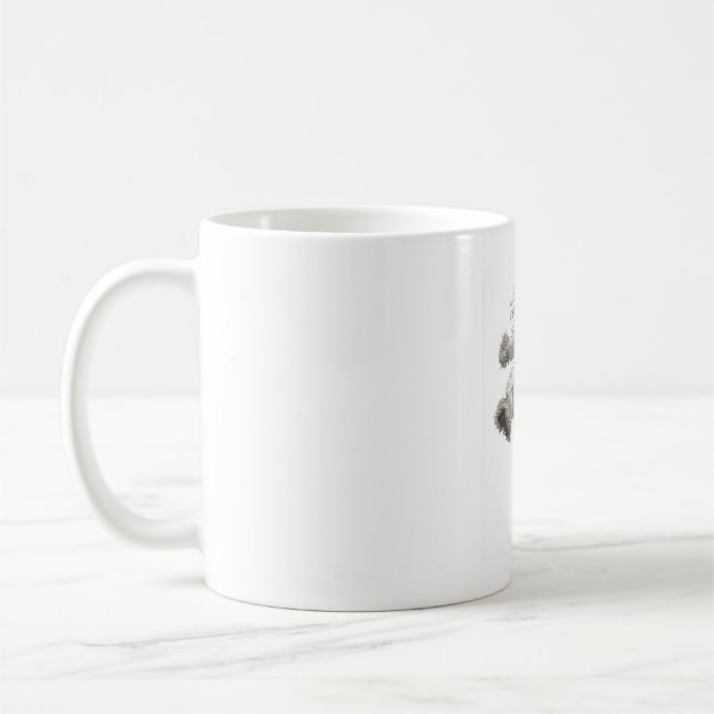 Karate Komondor � Fluffy Fighter Dog Coffee Mug (Left)