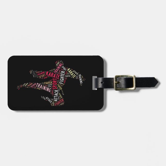 Karate Luggage Tag (Front Horizontal)