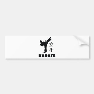 karate man chinese symbols icon bumper sticker