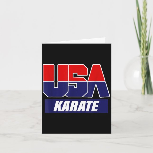 Karate Martial Arts 2021 USA Team Card (Front)