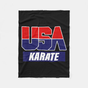 Karate Martial Arts 2021 USA Team Fleece Blanket
