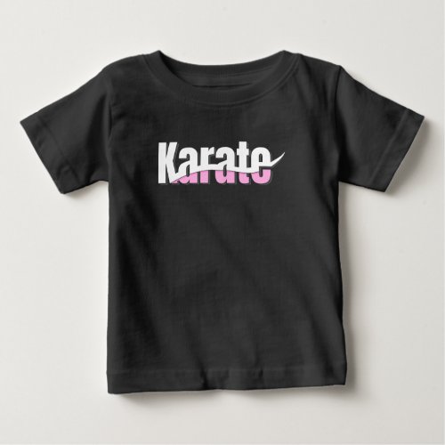 Karate Martial Arts Abstract Swish Baby T_Shirt